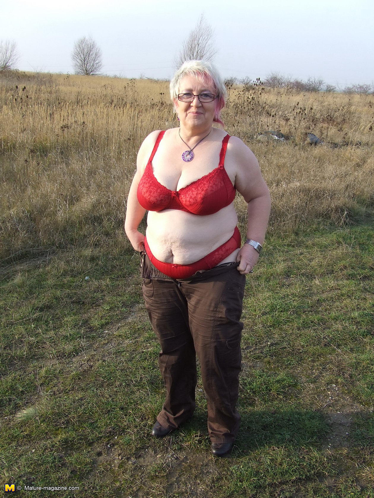 Amateur fit granny photo