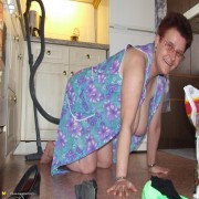 This naughty housewife loves to get naked